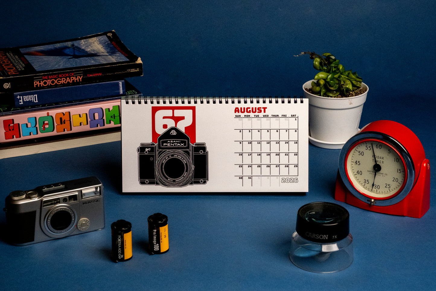 2026 Desk Calendar - A Year In Film Cameras