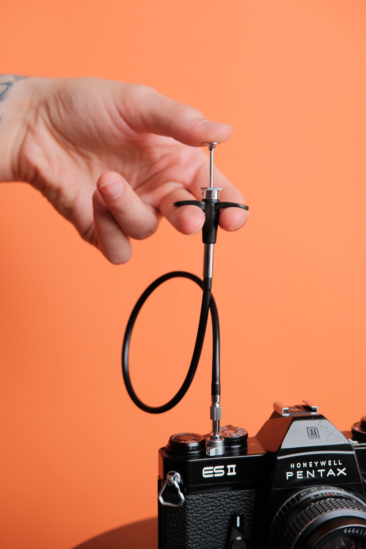 Threaded Camera Shutter Release Cable - 15"