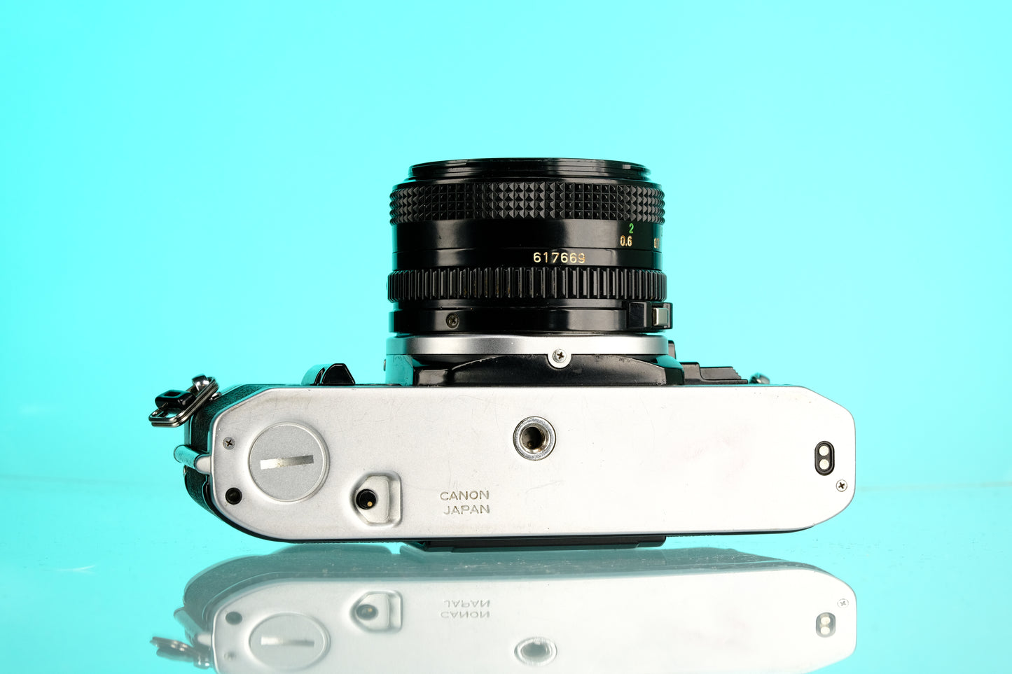 Canon AE-1 35mm SLR Film Camera + 50mm f/1.8 nFD Lens