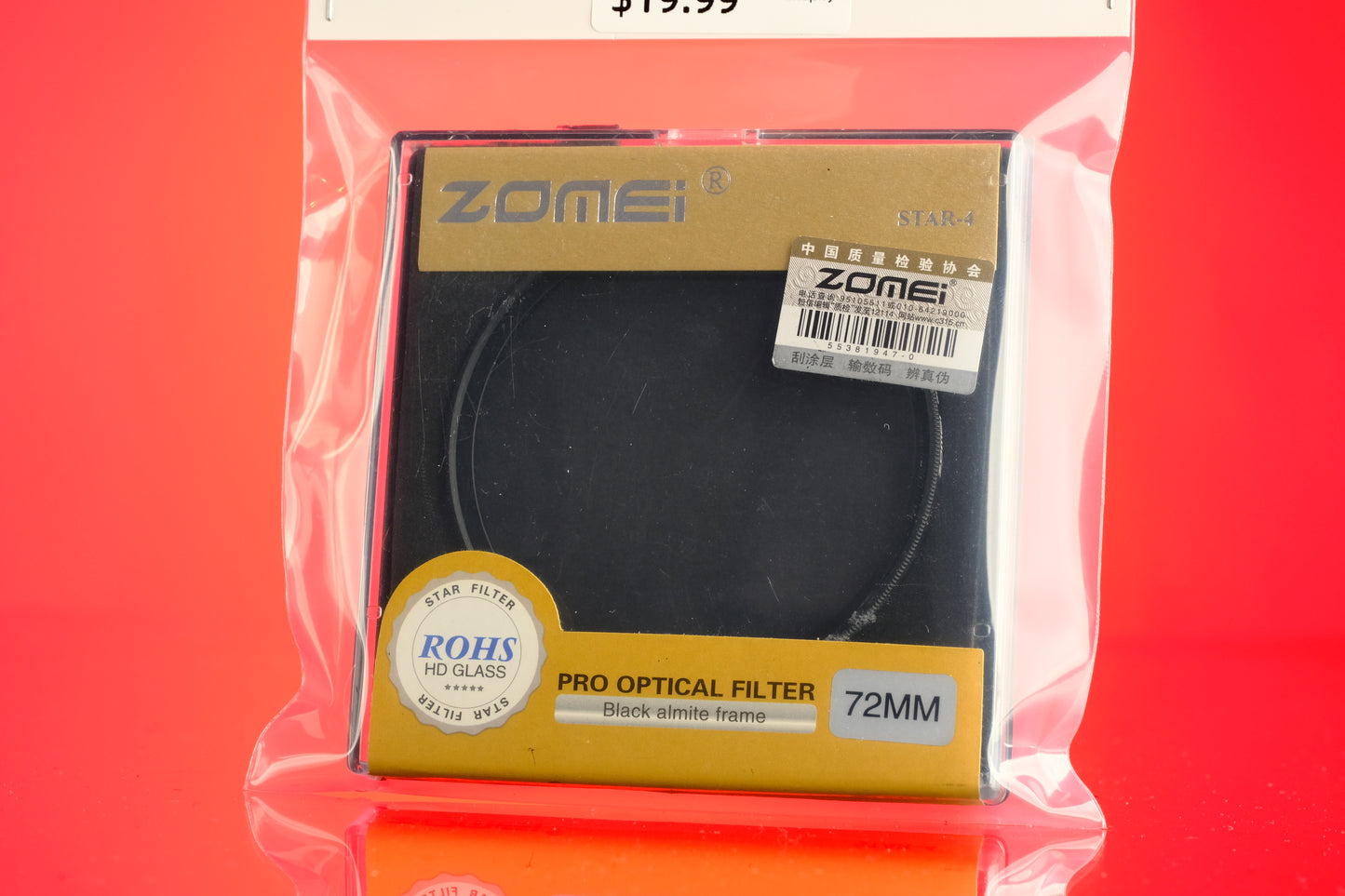 Zomei Star - 4 Point Star Filter Multicoated - 72mm