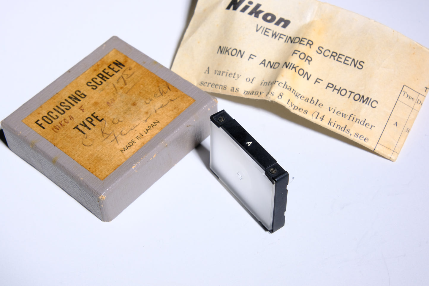 Nikon Focusing Screen A for F F2 Cameras