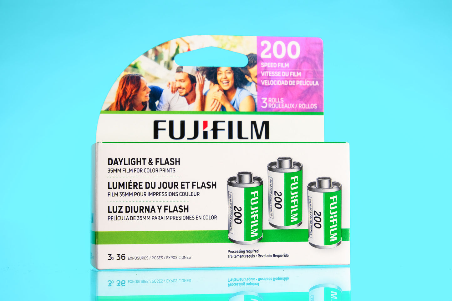 Fujifilm 200 36exp - 35mm Color Negative Film - 3 Pack