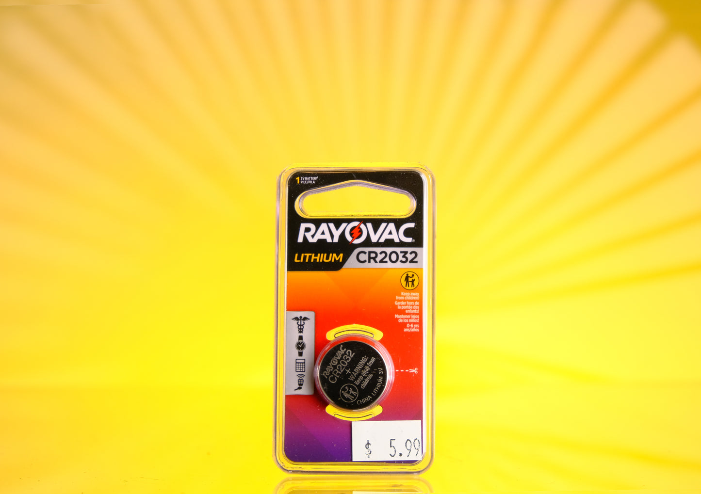 Rayovac CR2032 2032 Lithium Watch Battery