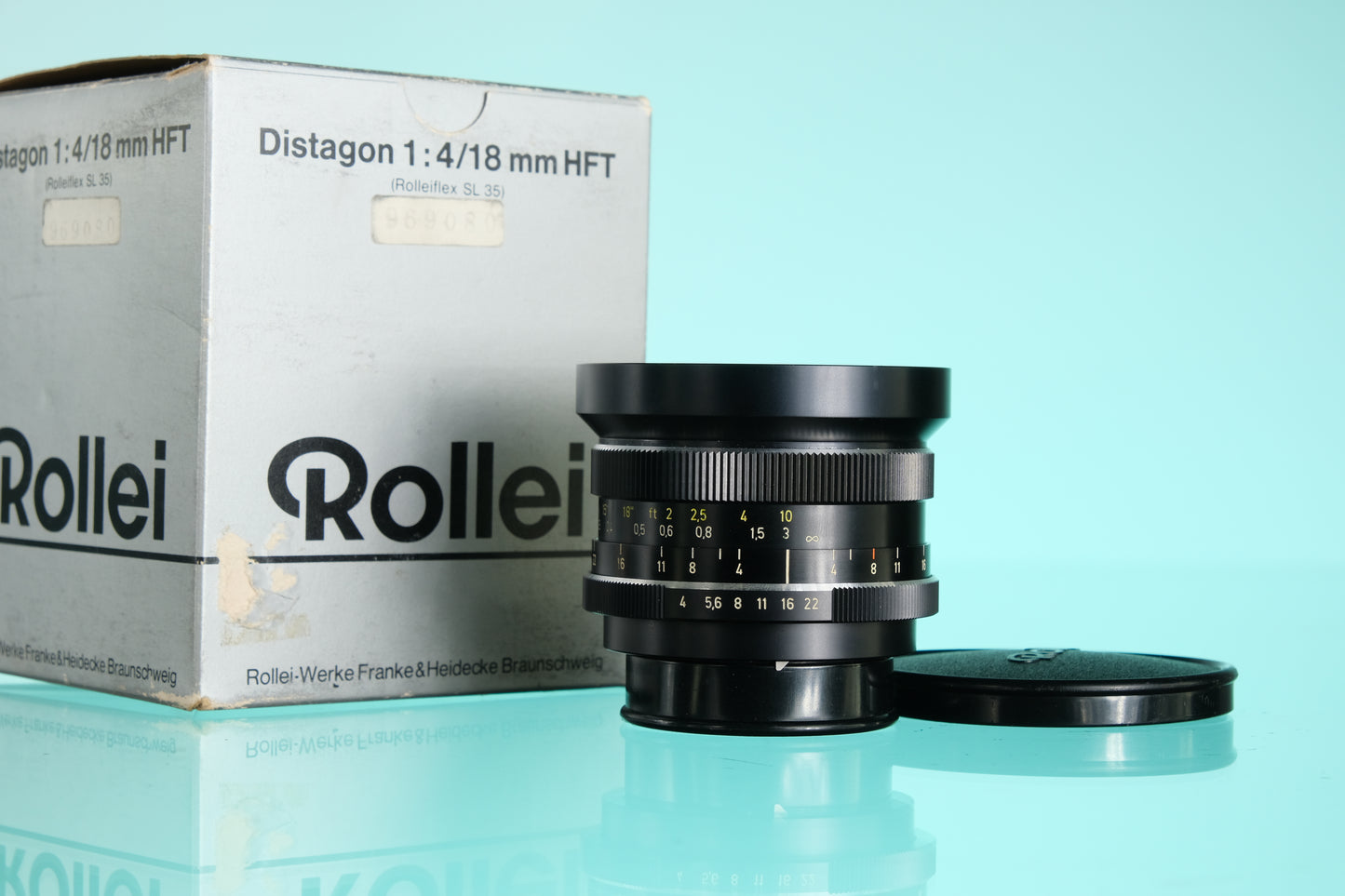 Rollei Zeiss Distagon 18mm f/4.0 HFT QBM Mount Super Wide Angle Lens for QBM Mount BOXED