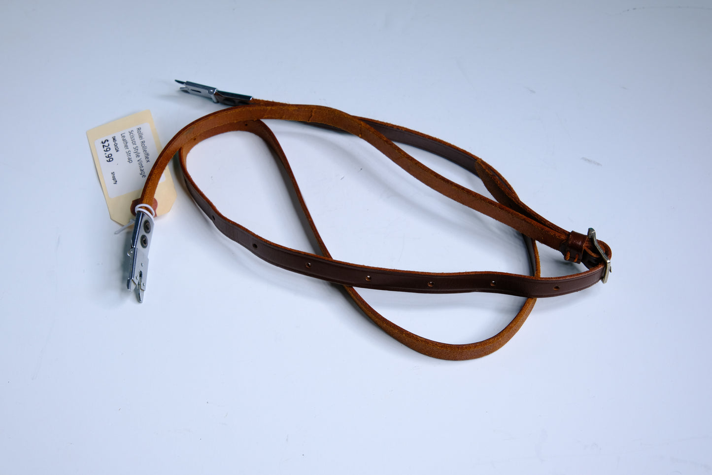 Rollei Rolleiflex Scissor Style Vintage Leather Strap