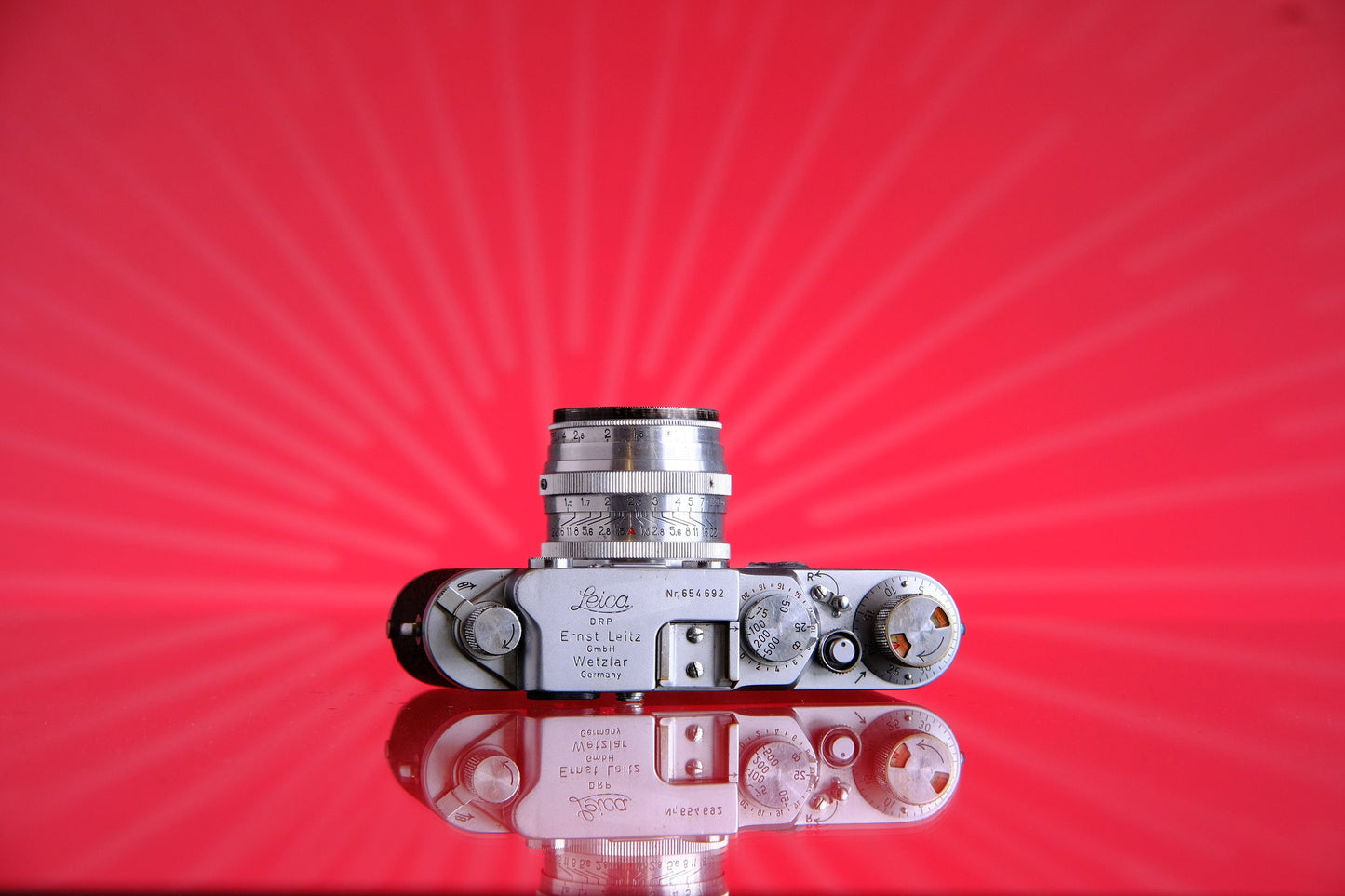 Leica IIF 35mm Rangefinder Film Camera + Jupiter 3 5cm f/1.5 Lens - Read