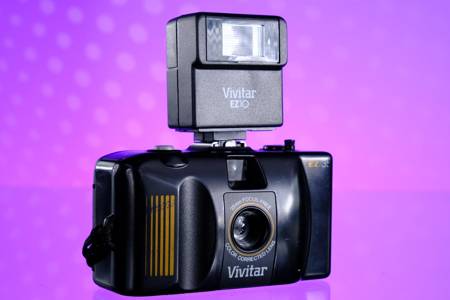 Vivitar EZ35 35mm Point and shoot camera + Flash