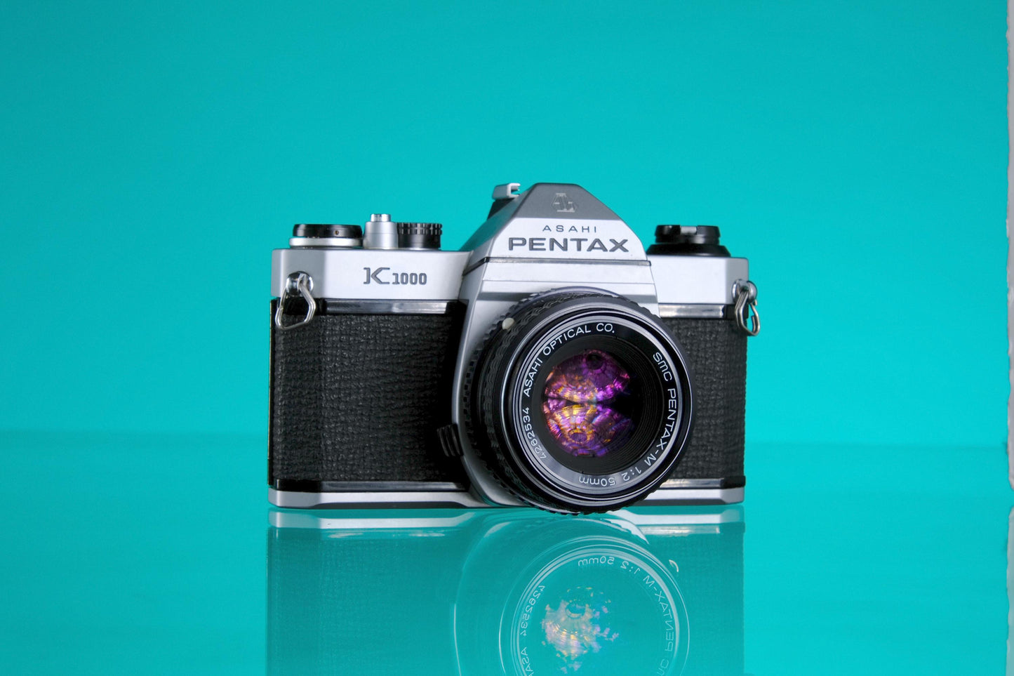 Pentax K1000 35mm SLR Film Camera + 50mm F/2 Kit Lens