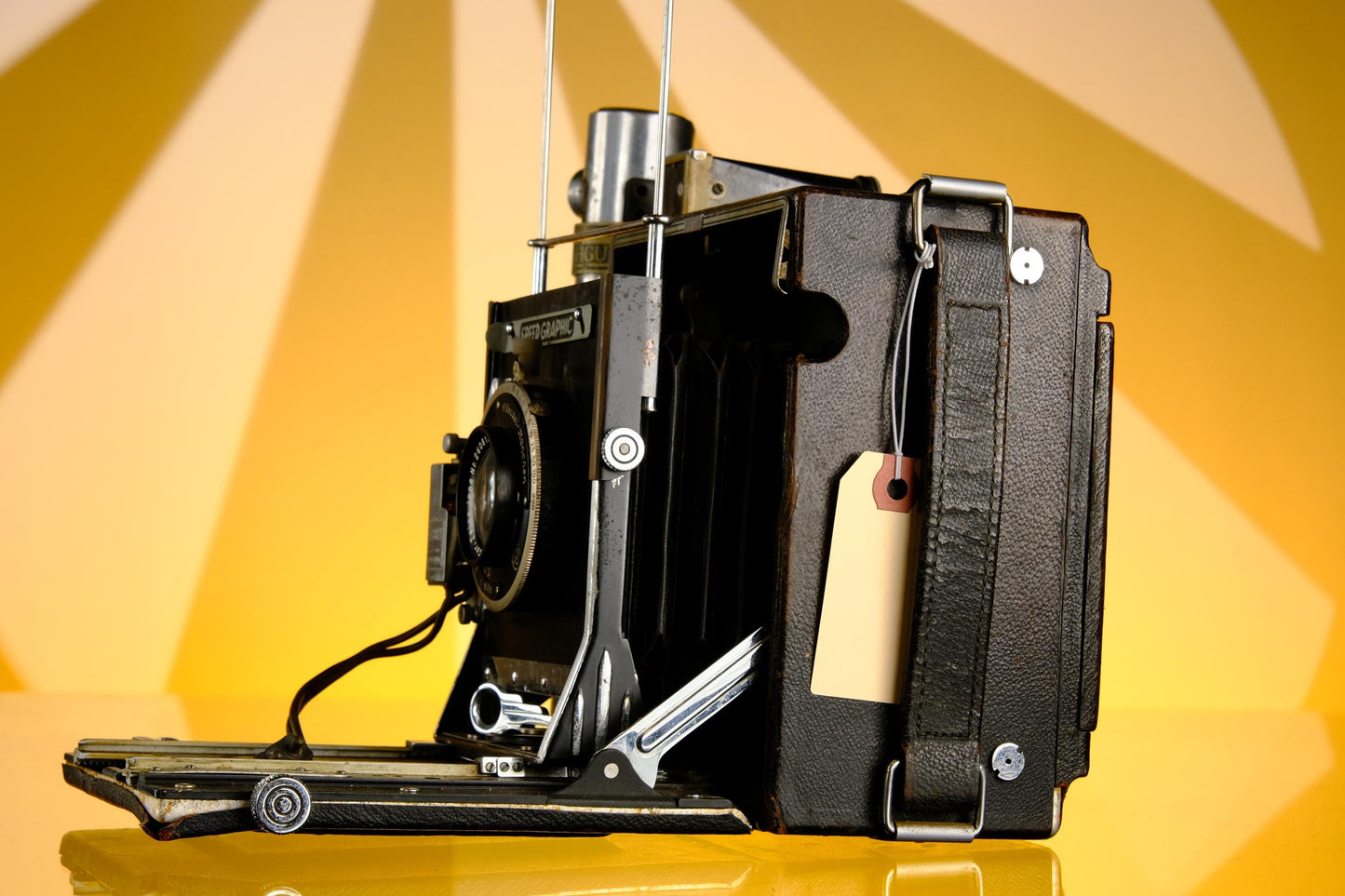 Graflex Speed Graphic Pre War 4x5 Large Format Press Camera + 13.5cm f/4.5 Zeiss Tessar Lens
