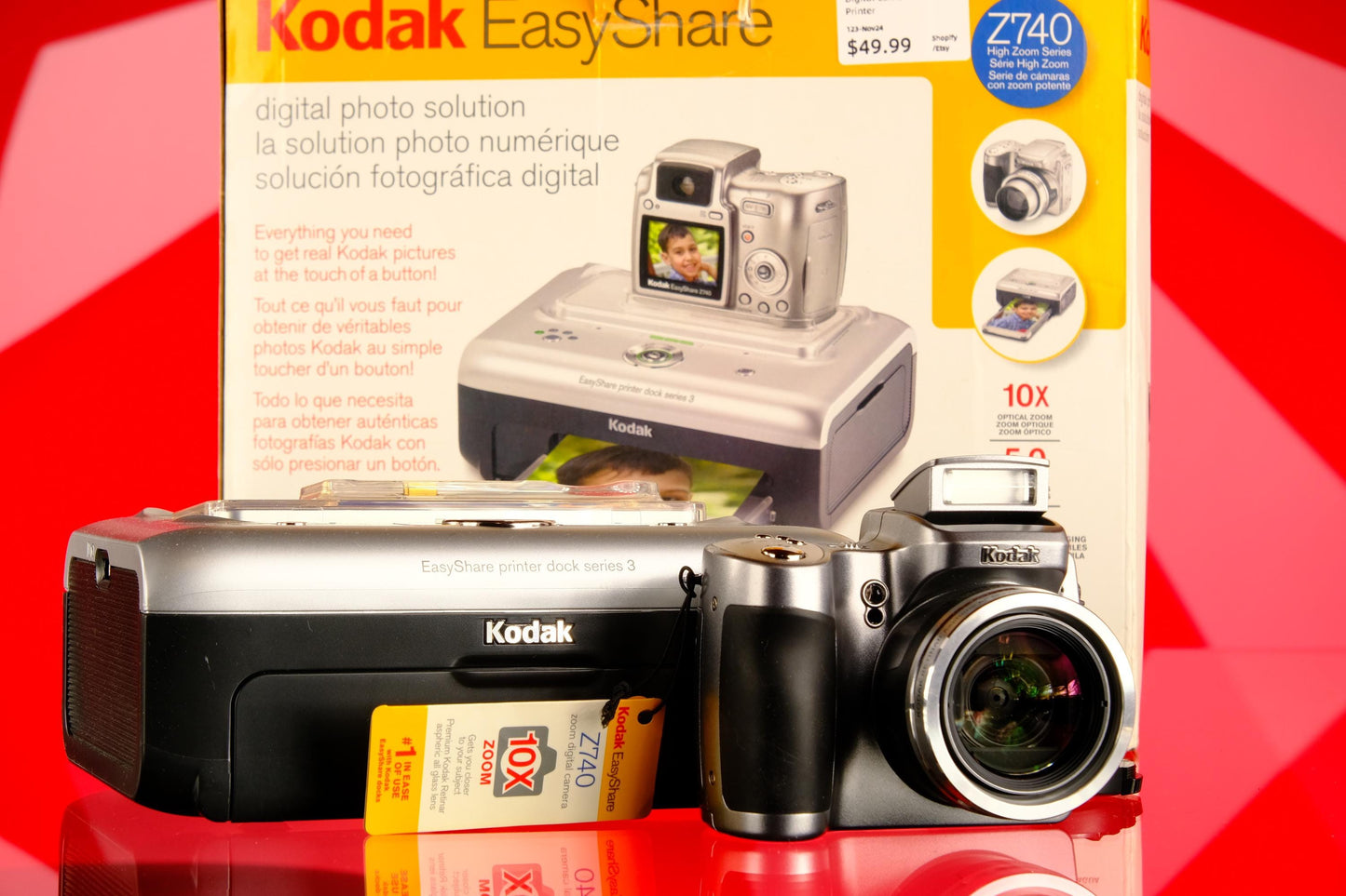 Kodak EasyShare Z740 Digital Camera Kit w/ Printer