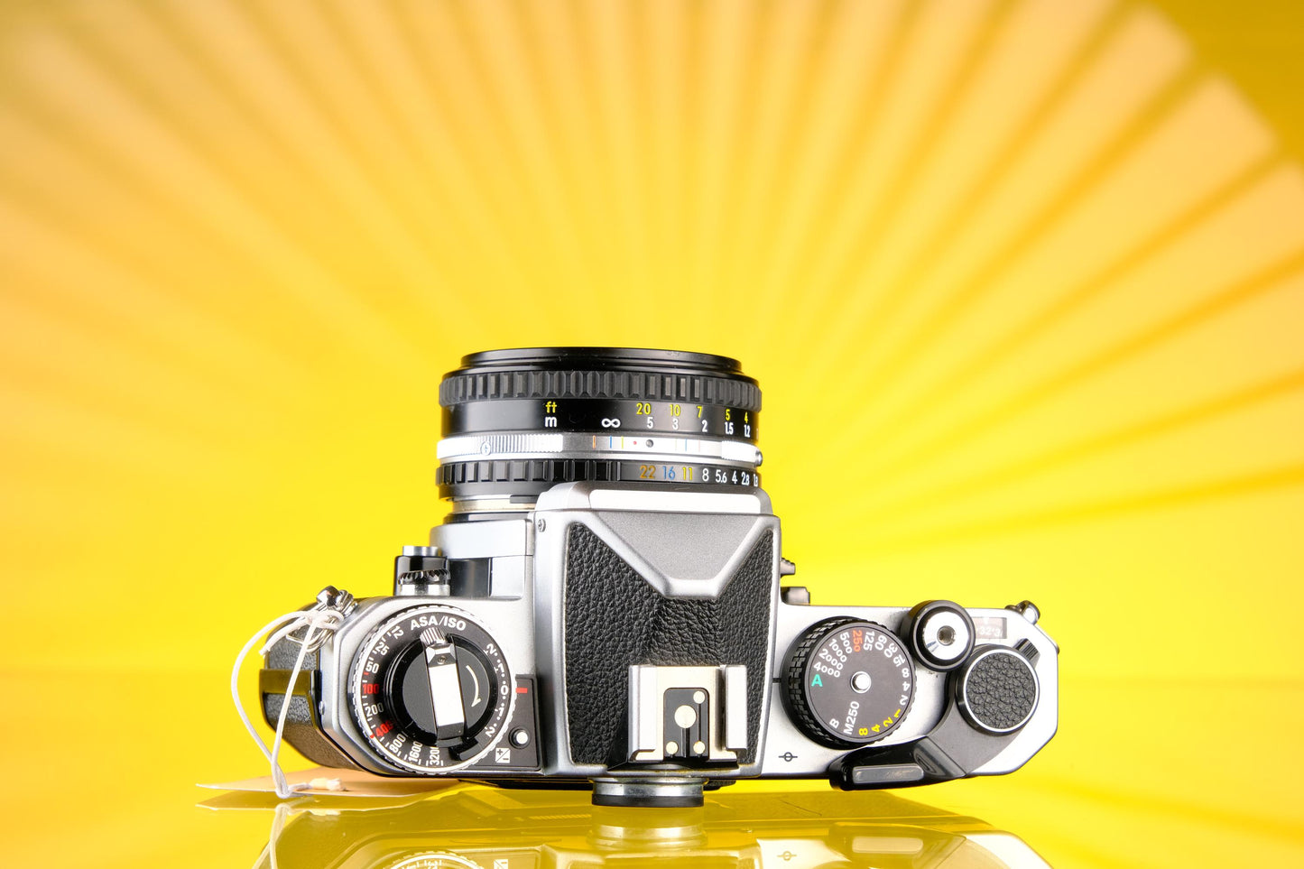 Nikon FE2 Silver 35mm SLR Film camera + 50mm F/1.8 Series E Lens Tested Working!