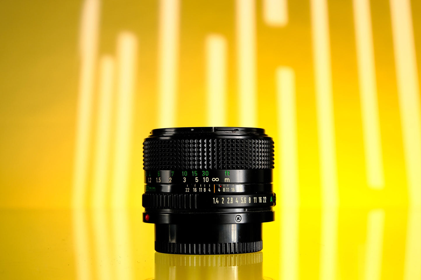 Canon 50mm F/1.4 nFD-Mount + 1980 Olympic Lens Cap