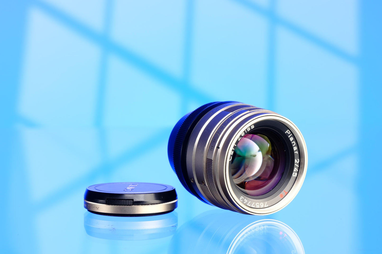 Contax 45mm f/2.0 Planar G Mount Lens G1 G2 46mm p-filter & gk-14 cap