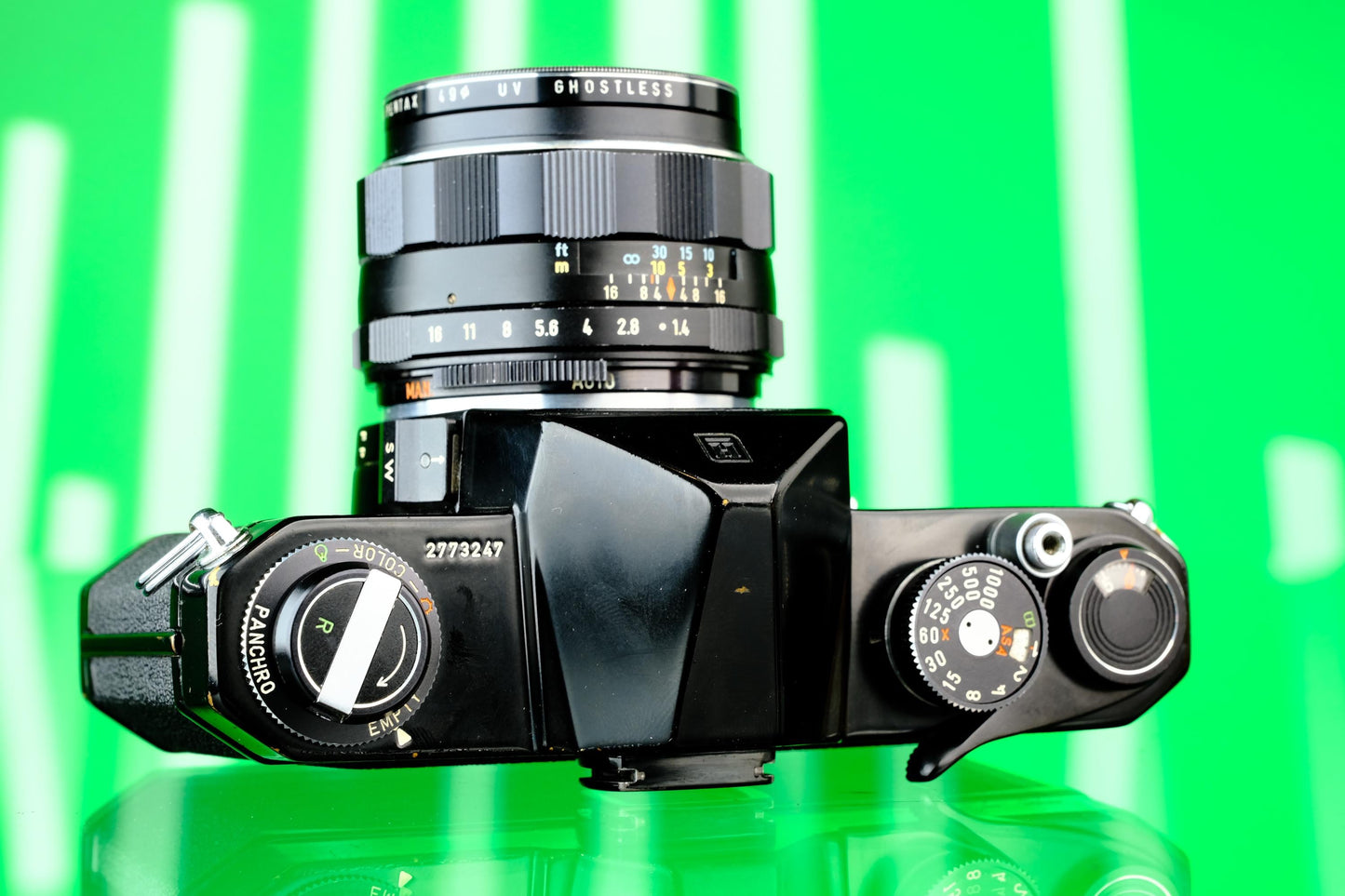 Pentax Spotmatic 35mm SLR FIlm Camera Black + 50mm F/1.4 Super Takumar