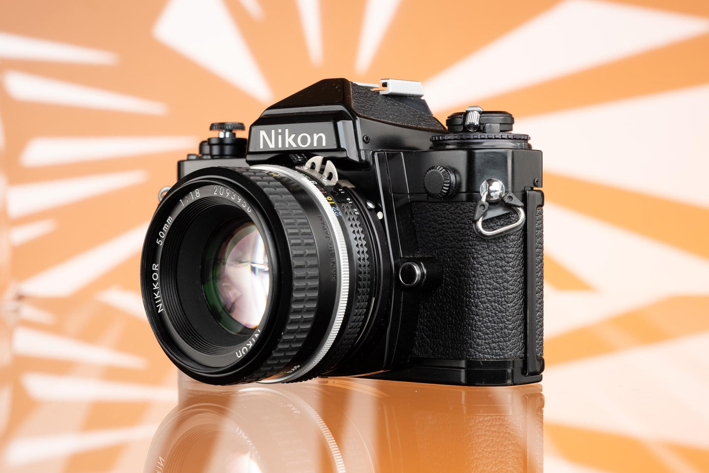 Nikon FE Black 35mm SLR + Nikon Nikkor 50mm f/1.8 Ai Lens