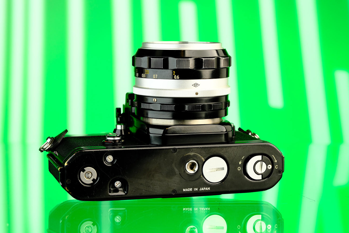 Nikon F2A Black Paint DP-11 Finder 35mm SLR + 50mm f/1.4 Lens