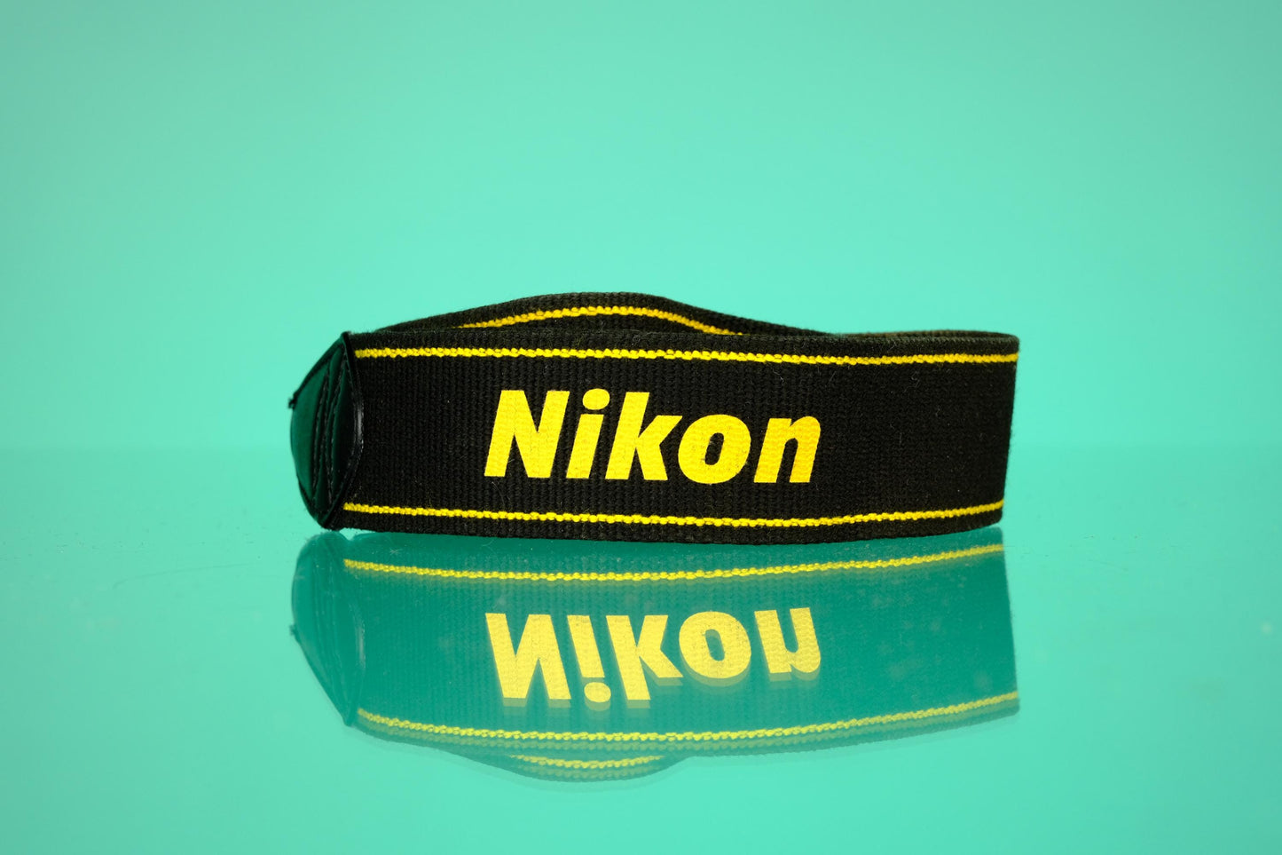 Nikon Camera Strap Yellow Logo