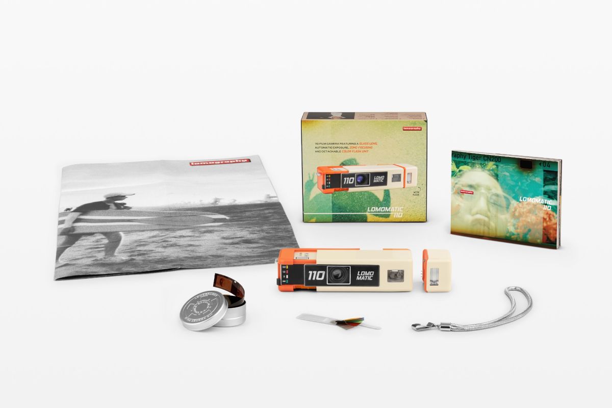 Lomomatic 110 Camera & Flash Golden Gate