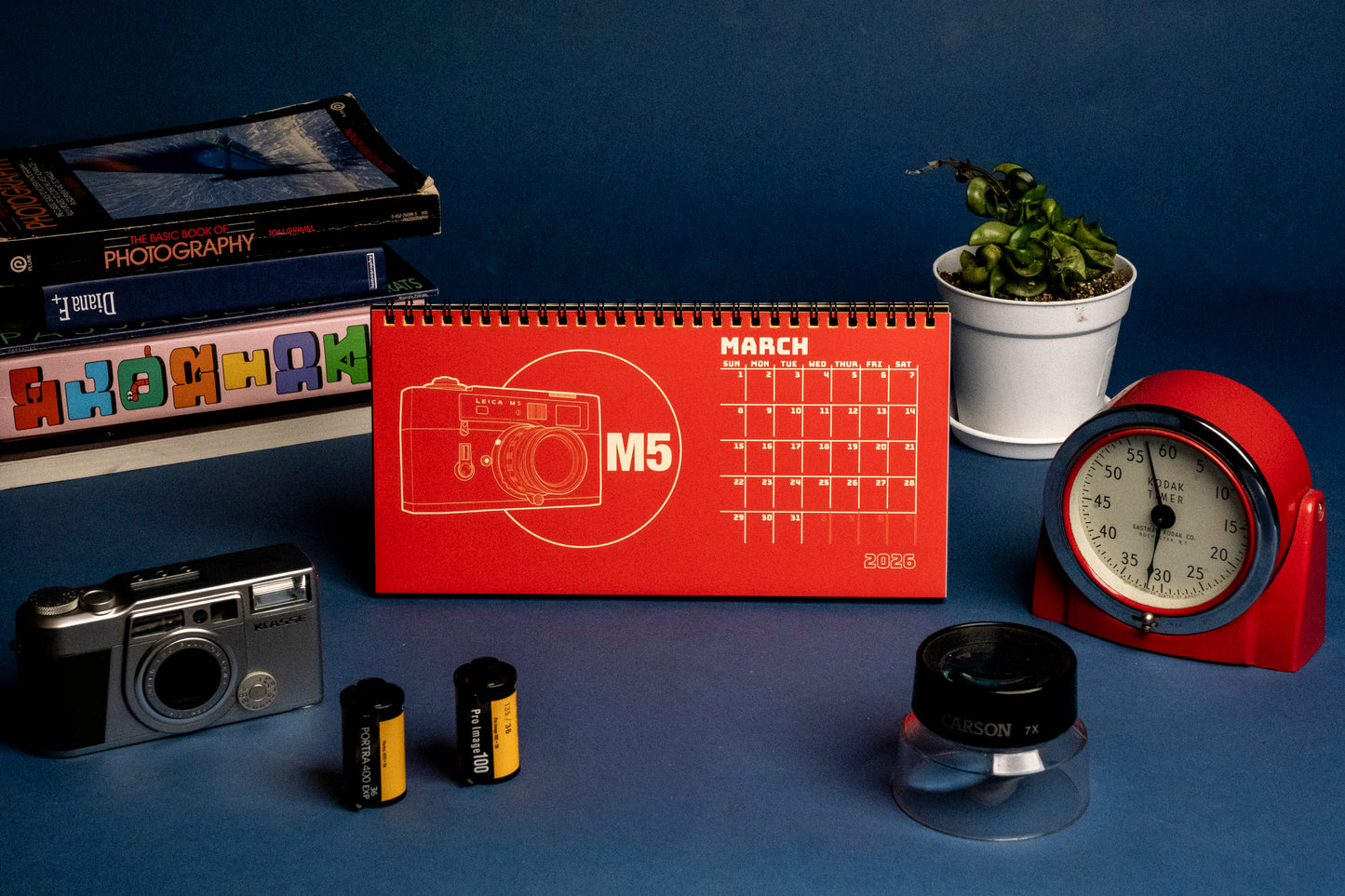 2026 Desk Calendar - A Year In Film Cameras