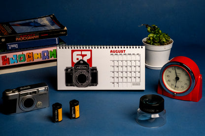 2026 Desk Calendar - A Year In Film Cameras