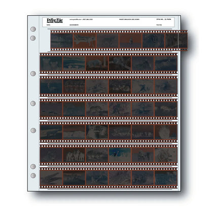 Print File Archival Storage Page Sleeves 25pk 35-7BXW 6 frames 7 Rows