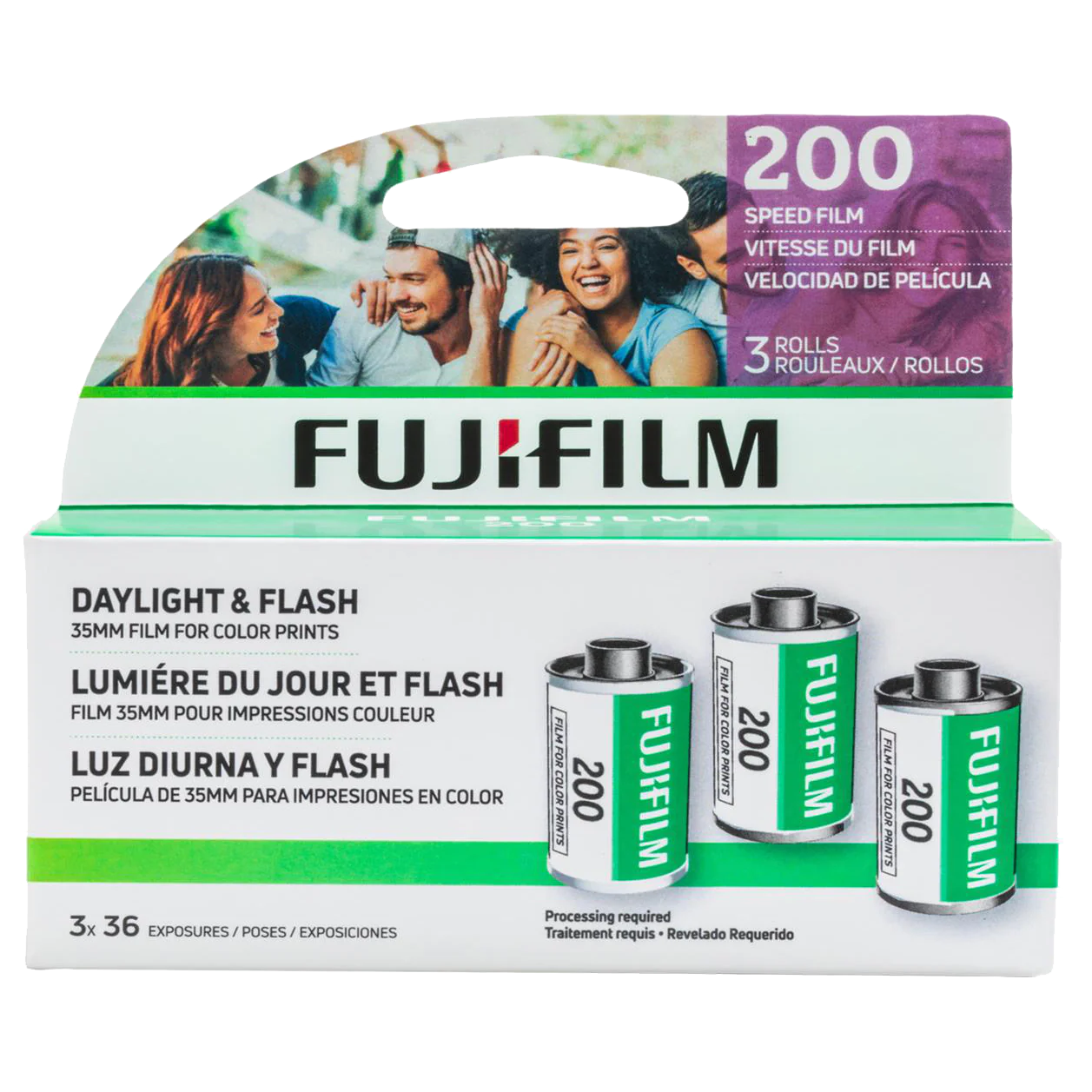 Fujifilm 200 36exp - 35mm Color Negative Film - 3 Pack