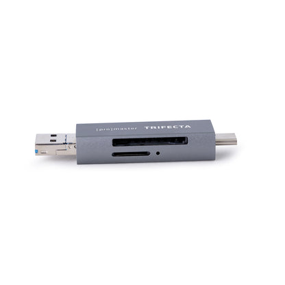 ProMaster Trifecta USB C & USB A UHS-I SD & MicroSD Card Reader
