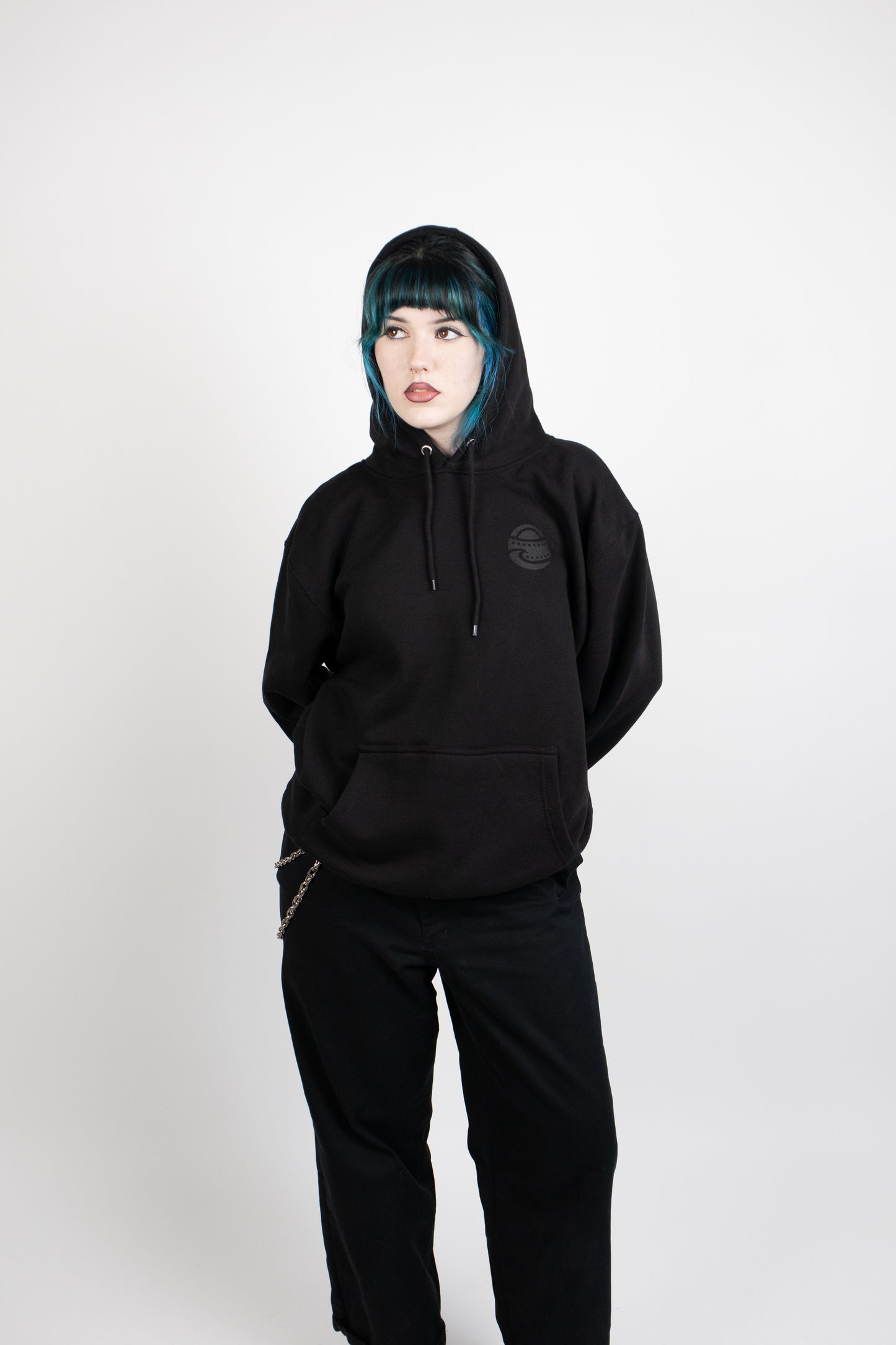 One Stop Shop Hoodie Black On Black