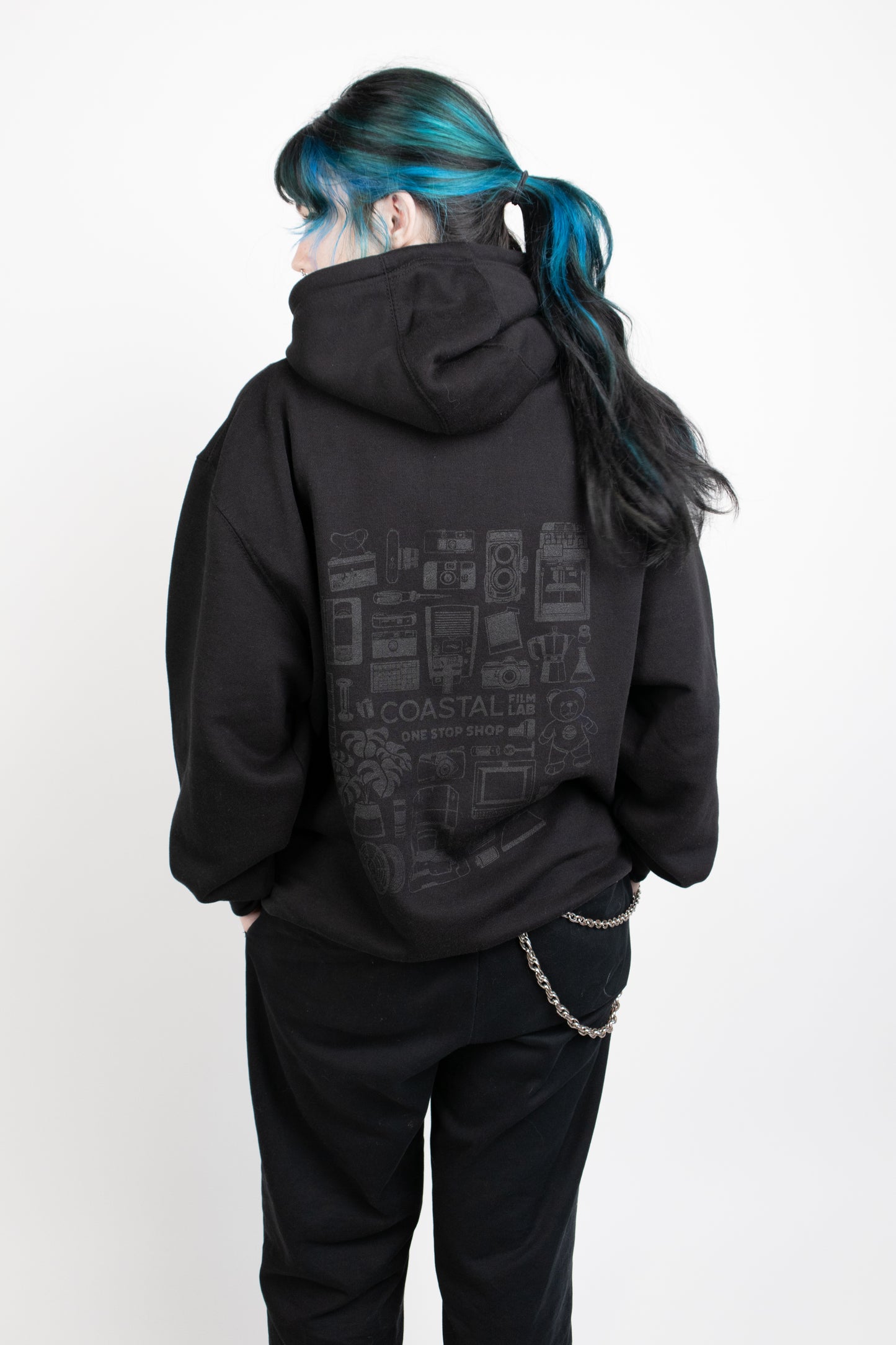 One Stop Shop Hoodie Black On Black