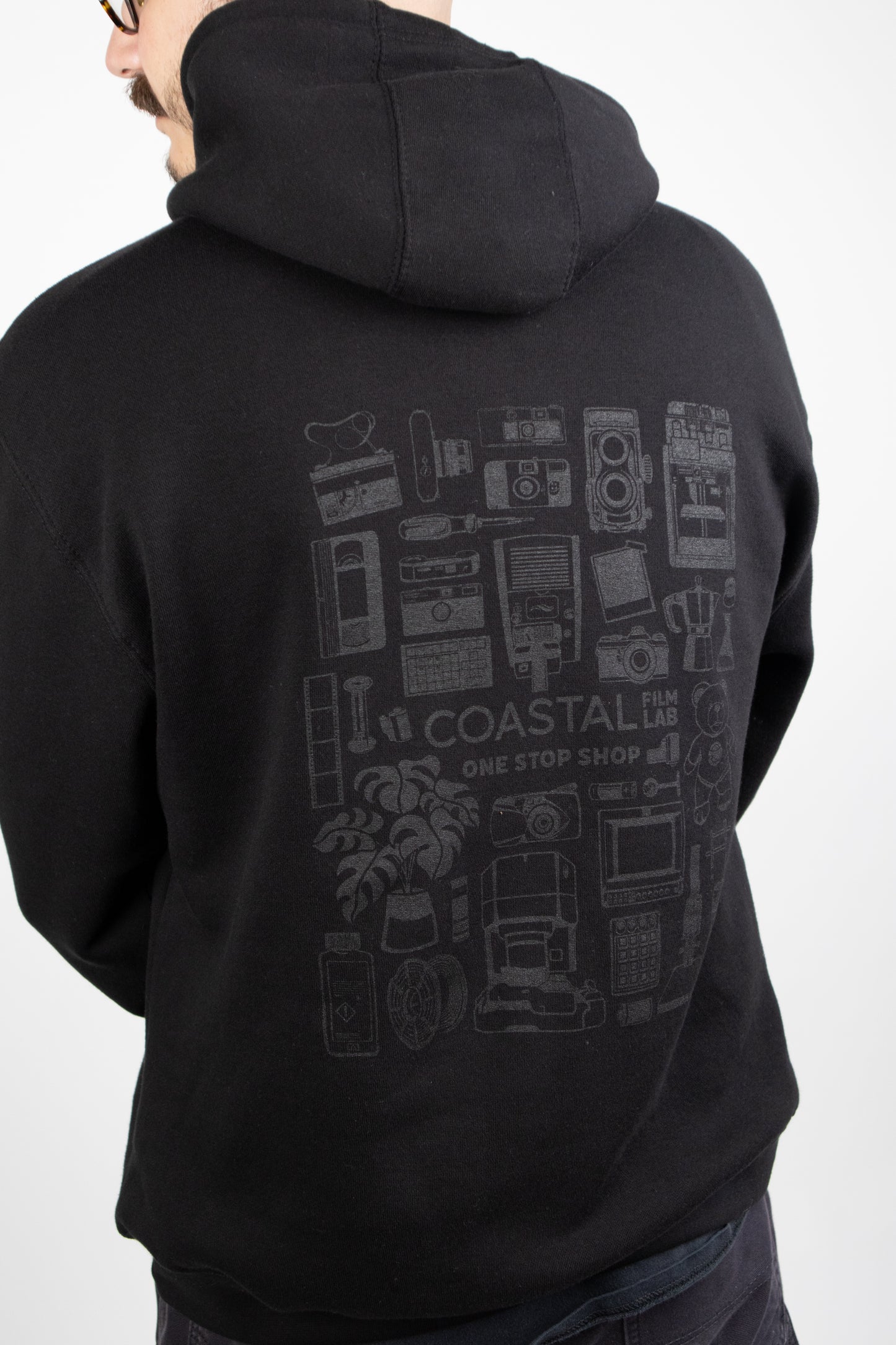 One Stop Shop Hoodie Black On Black