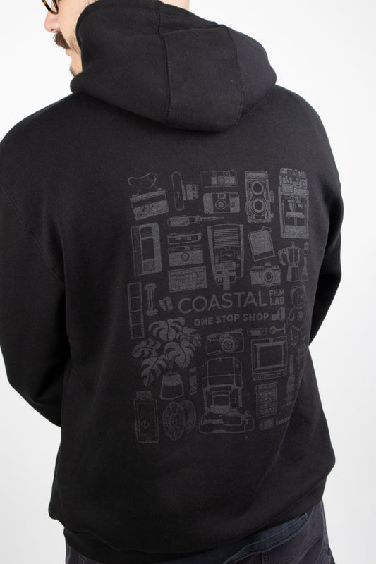 One Stop Shop Hoodie Black On Black