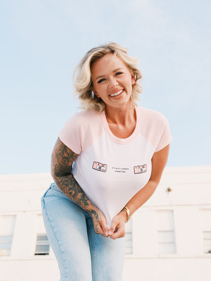 Itty Bitty Camera Committee Baby Tee