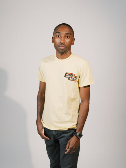 Coastal Develop From Negatives Surfer T Shirt Tee - Banana