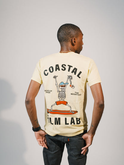 Coastal Develop From Negatives Surfer T Shirt Tee - Banana