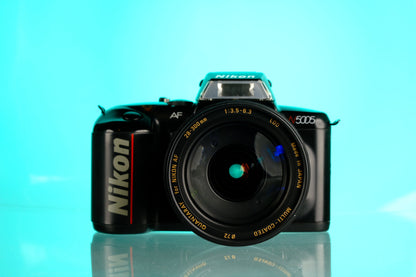 Nikon N5005 35mm SLR Film Camera + 28-300mm f/3.5-6.3 Zoom Lens Kit