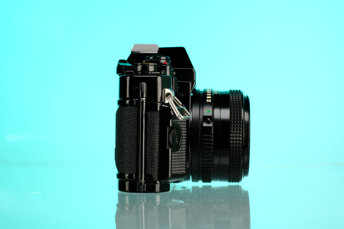 Canon A-1 35mm SLR Film Camera + 50mm f/1.8 nFD Lens