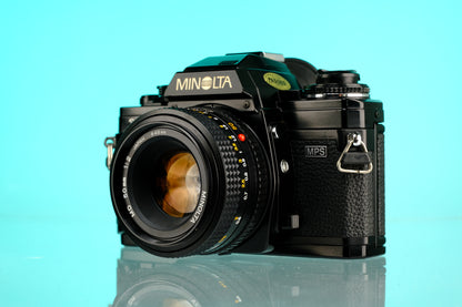 Minolta X-700 35mm SLR Film Camera + 50mm f/2 Lens