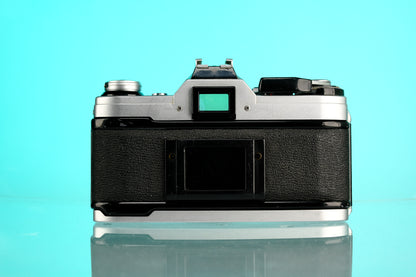 Canon AE-1 35mm SLR Film Camera + 50mm f/1.8 nFD Lens