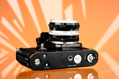 Nikon F2 DP-2 35mm SLR Film Camera + 50mm F/2 Non-Ai Lens