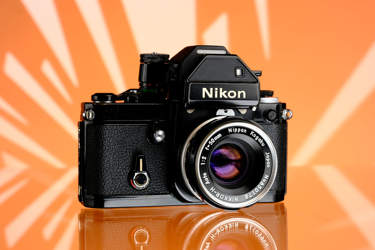 Nikon F2 DP-2 35mm SLR Film Camera + 50mm F/2 Non-Ai Lens