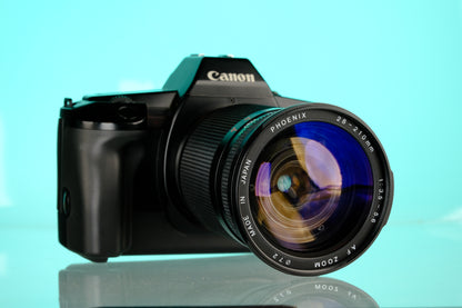 Canon EOS 650 35mm SLR Film Camera + Phoenix 28-210mm f/3.5-5.6 AF Zoom Lens