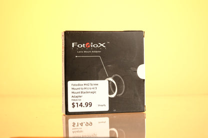 Fotodiox M42 Screw Mount to Micro 4/3 Mount Blackmagic Adapter