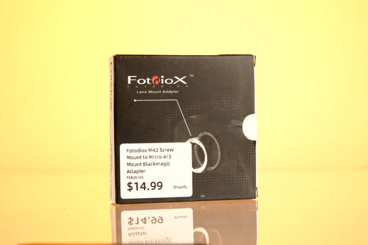 Fotodiox M42 Screw Mount to Micro 4/3 Mount Blackmagic Adapter