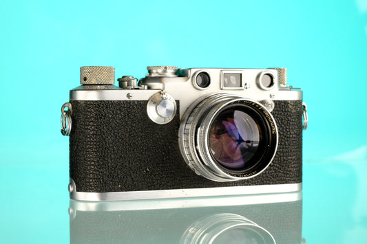 Leica Leitz iiiF 35mm Rangefinder + Summitar 5cm f/2.0 Lens