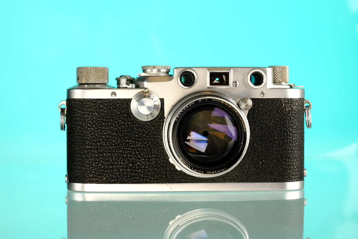 Leica Leitz iiiF 35mm Rangefinder + Summitar 5cm f/2.0 Lens