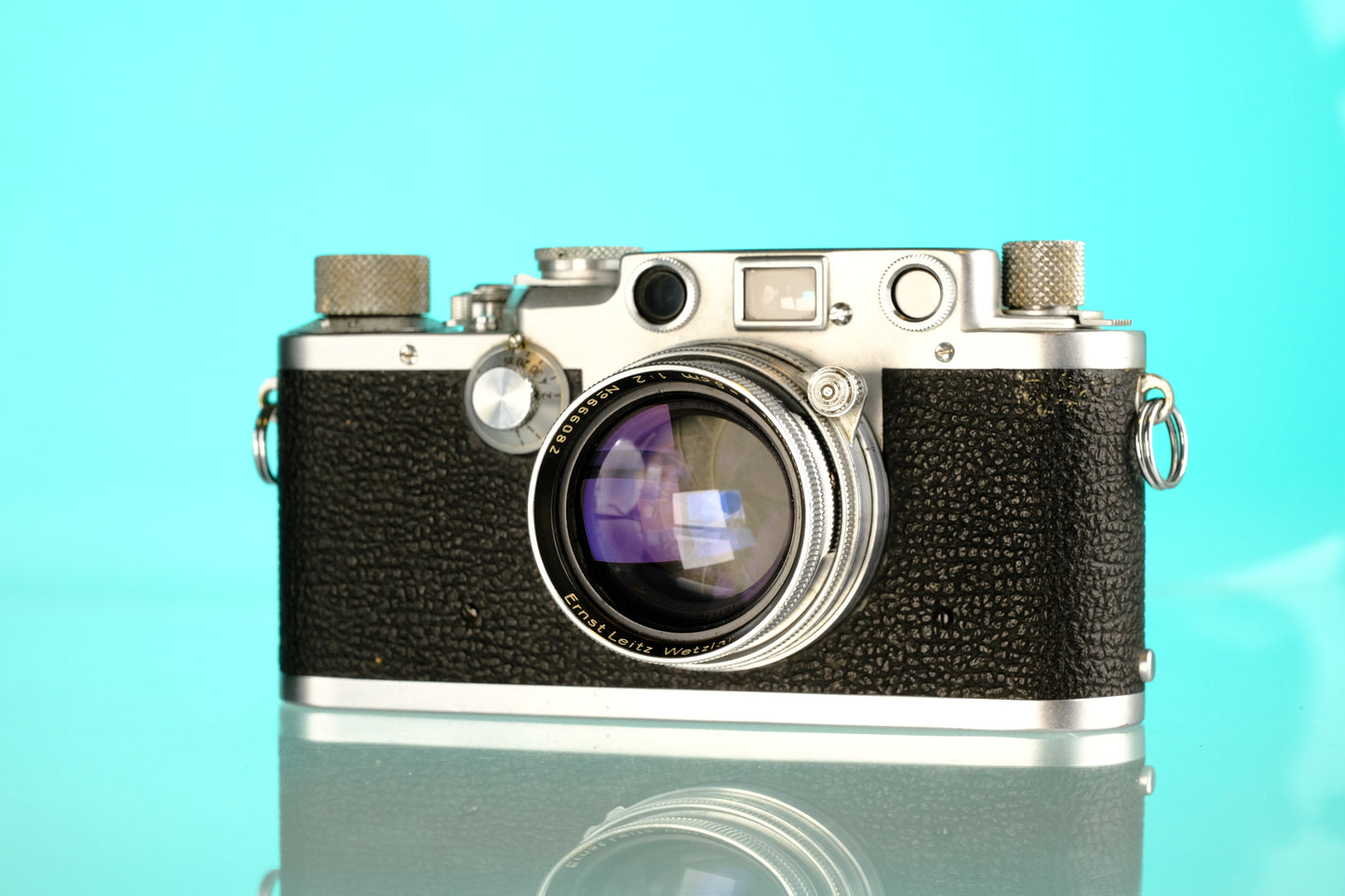 Leica Leitz iiiF 35mm Rangefinder + Summitar 5cm f/2.0 Lens