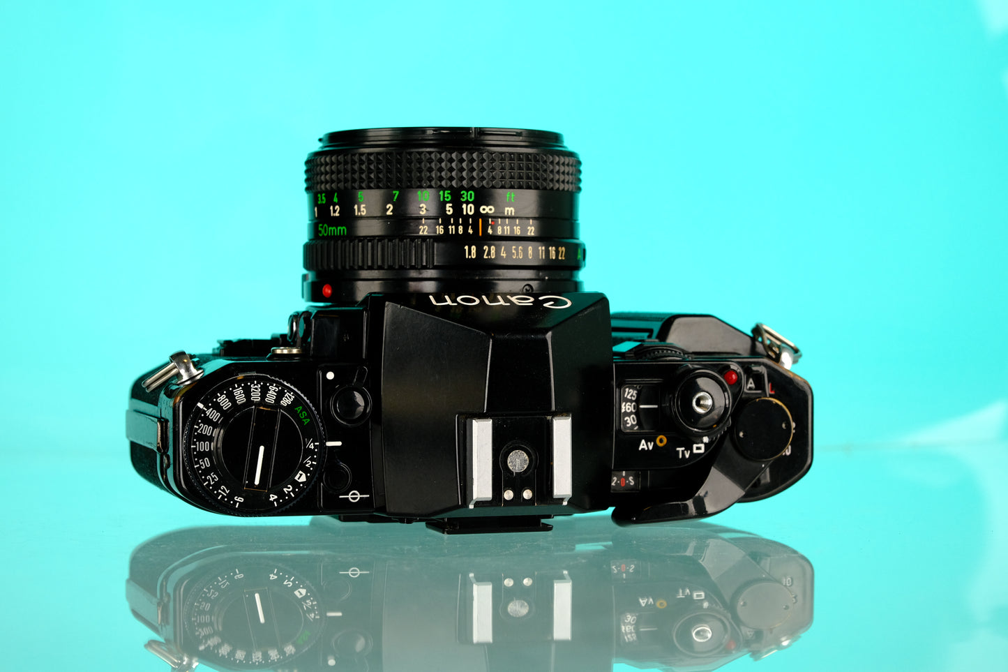 Canon A-1 35mm SLR Film Camera + 50mm f/1.8 Lens