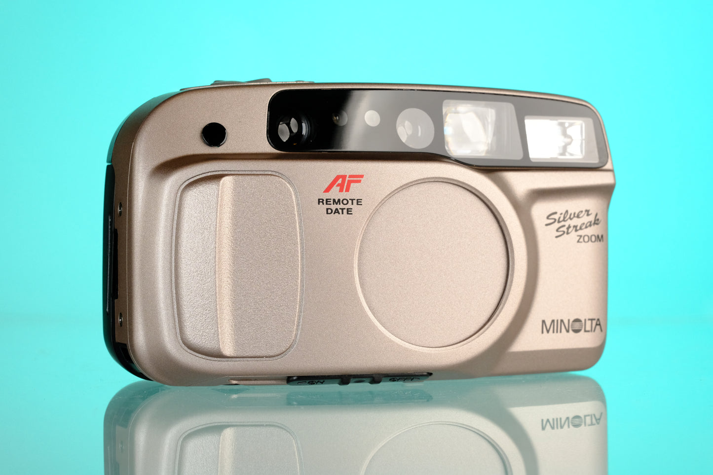 Minolta Freedom Silver Streak Zoom 35mm Point and Shoot Film Camera