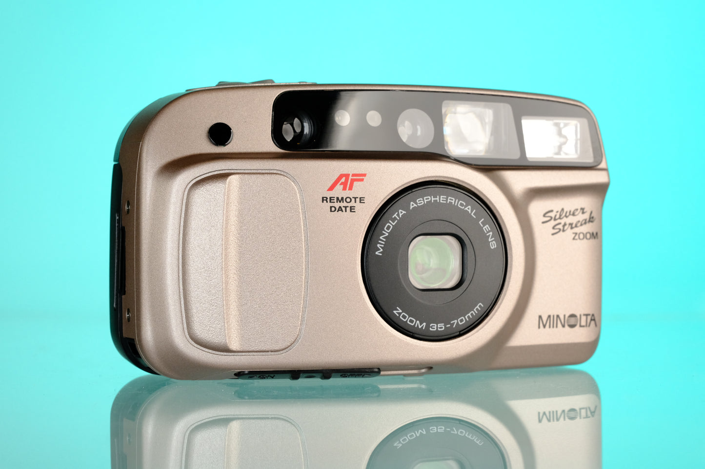 Minolta Freedom Silver Streak Zoom 35mm Point and Shoot Film Camera