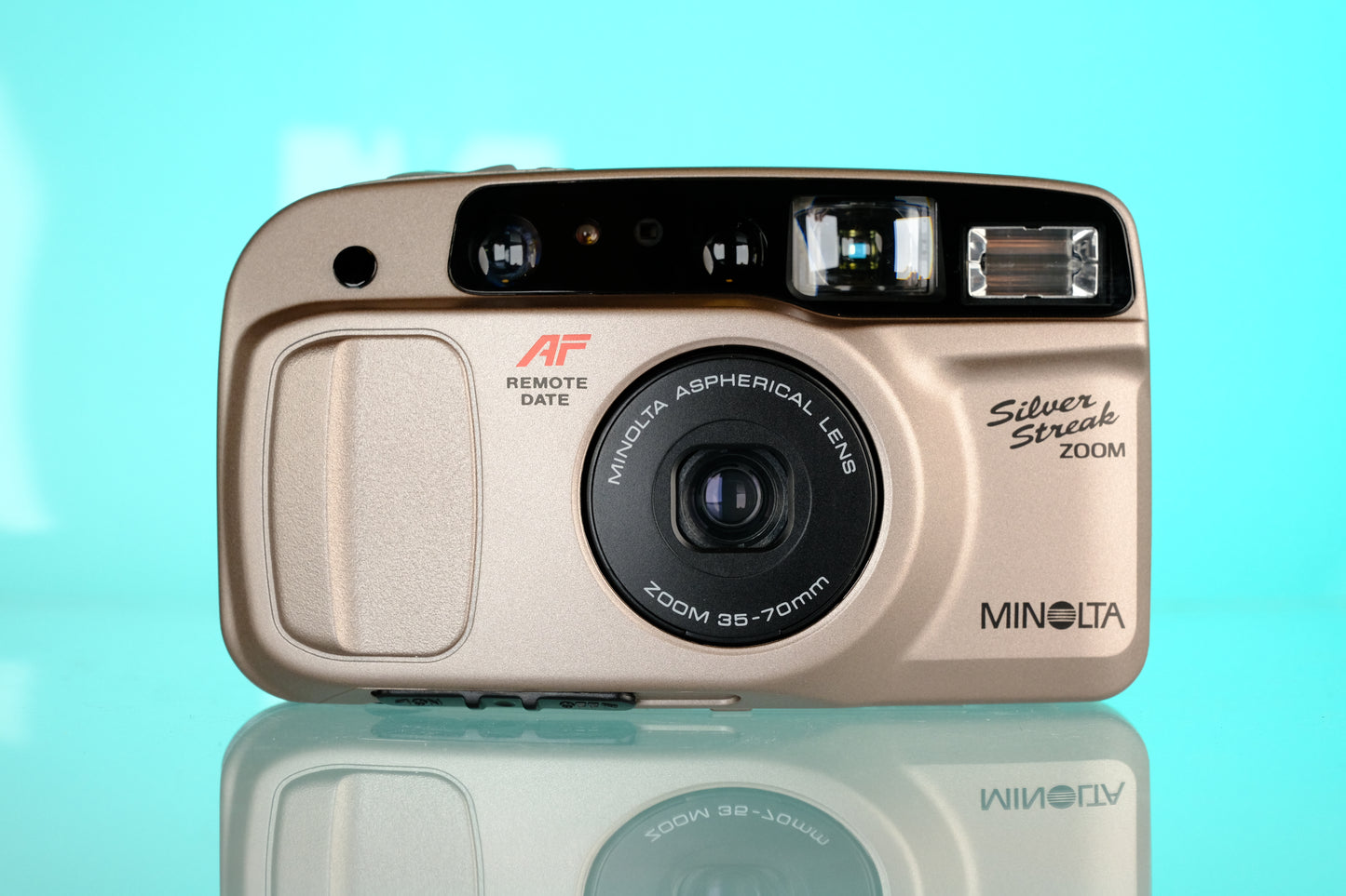 Minolta Freedom Silver Streak Zoom 35mm Point and Shoot Film Camera